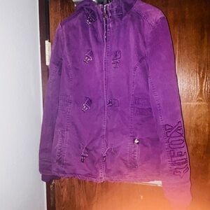 purple fox racing jacket size xl
